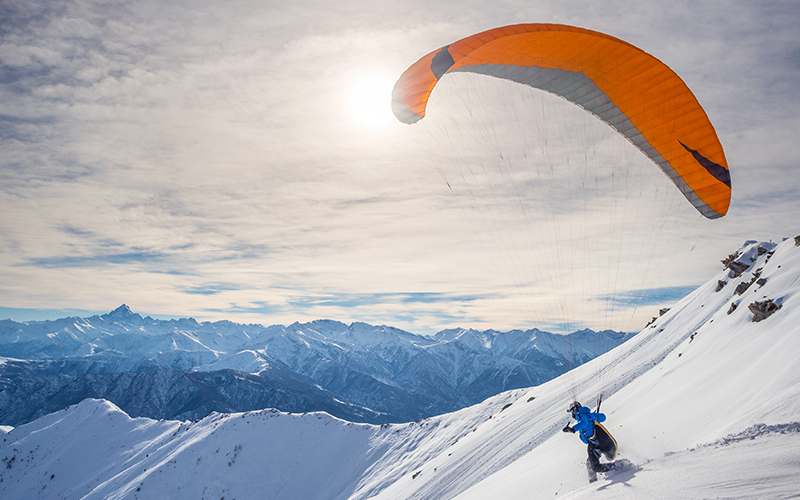 Paragliding ved Les Deux Alpes