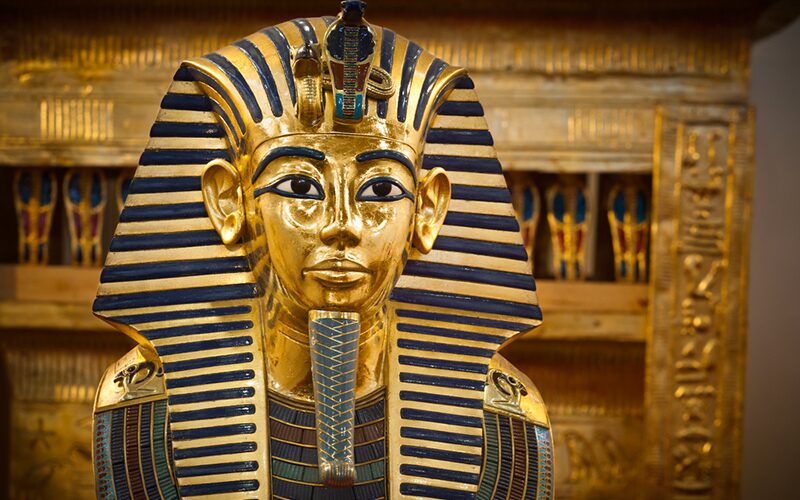 Opdag hovedværket Tutankhamun's gyldne maske