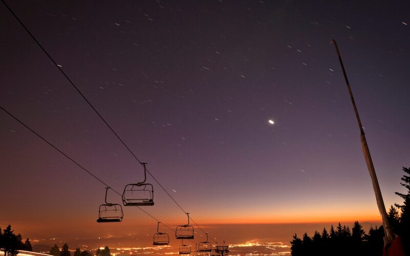 I Kaprun kan du prøve at stå på ski om natten