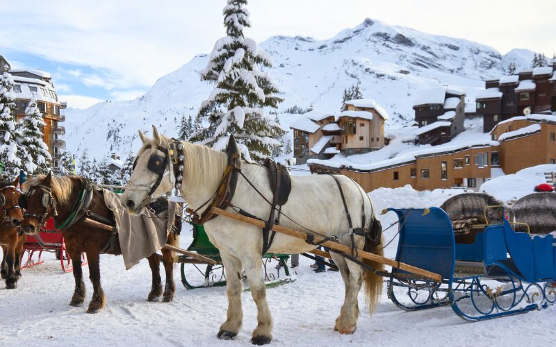 Hestevogn i Avoriaz