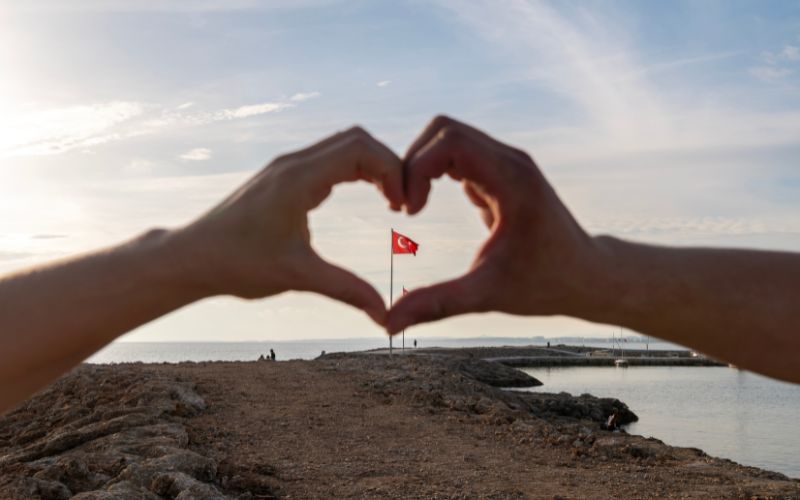 Kærlighed til Tyrkiet og det tyrkiske flag